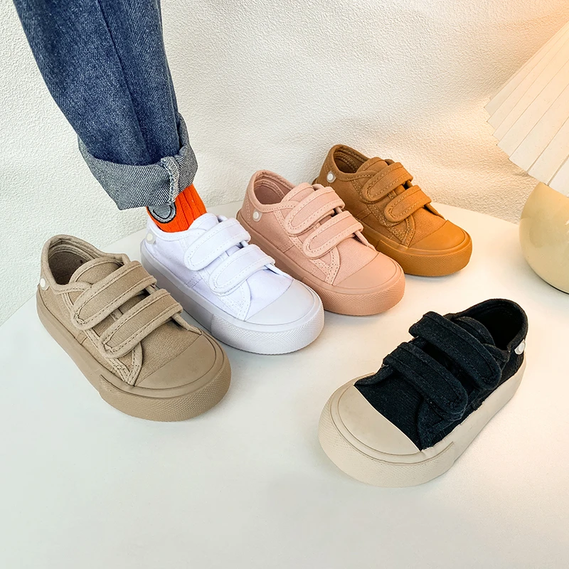 儿童帆布鞋春秋韩版低帮幼儿园室内鞋时尚透气防滑休闲男童女童鞋