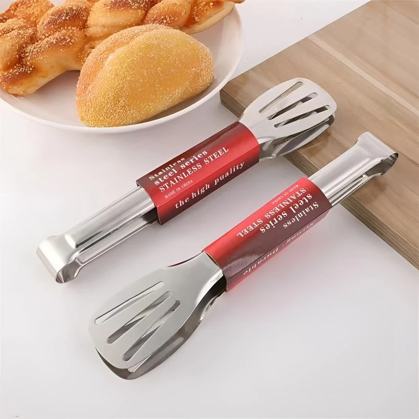 不锈钢食品夹菜夹子厨房家用烤肉夹麻辣烫面包夹烧烤夹牛排食品夹