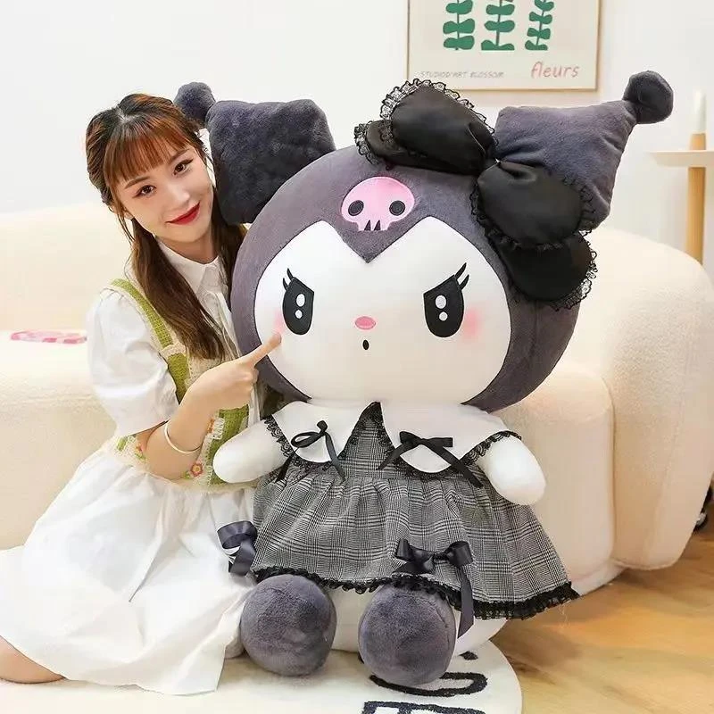 暗黑库洛米毛绒玩具美乐蒂公仔大号陪睡玩偶送女友的礼物