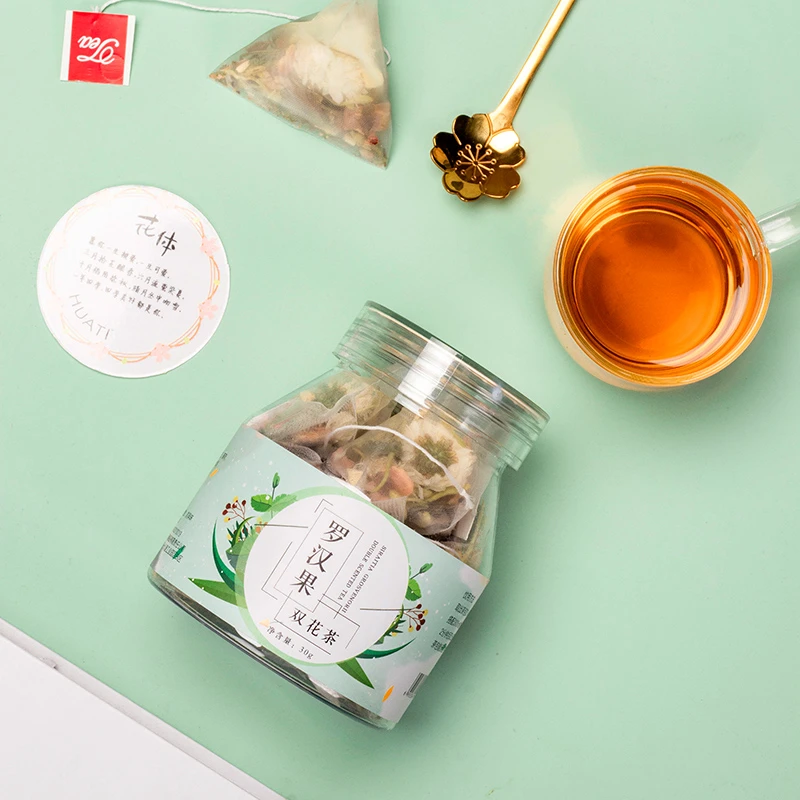 罗汉果双花茶甄选8种高品质植物草本配比营养满满补水必备花草茶