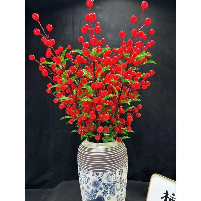 【年宵花】好运连连【卡14仿玉珠高桌摆】DIY材料包