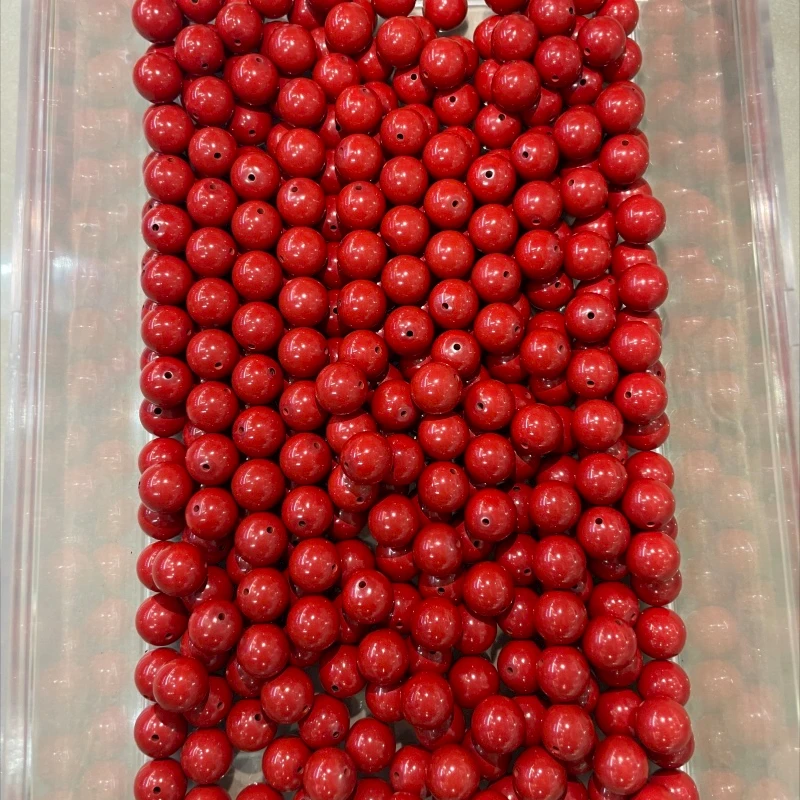 天然辰砂高含量朱砂手工制作DIY水飞砂串珠编织红色时尚