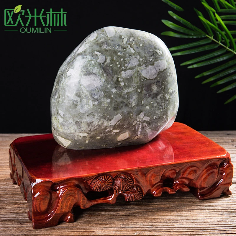 b043-40-30长方形实木奇石底座可挖槽瓷器玉石托架鱼缸花盆底座