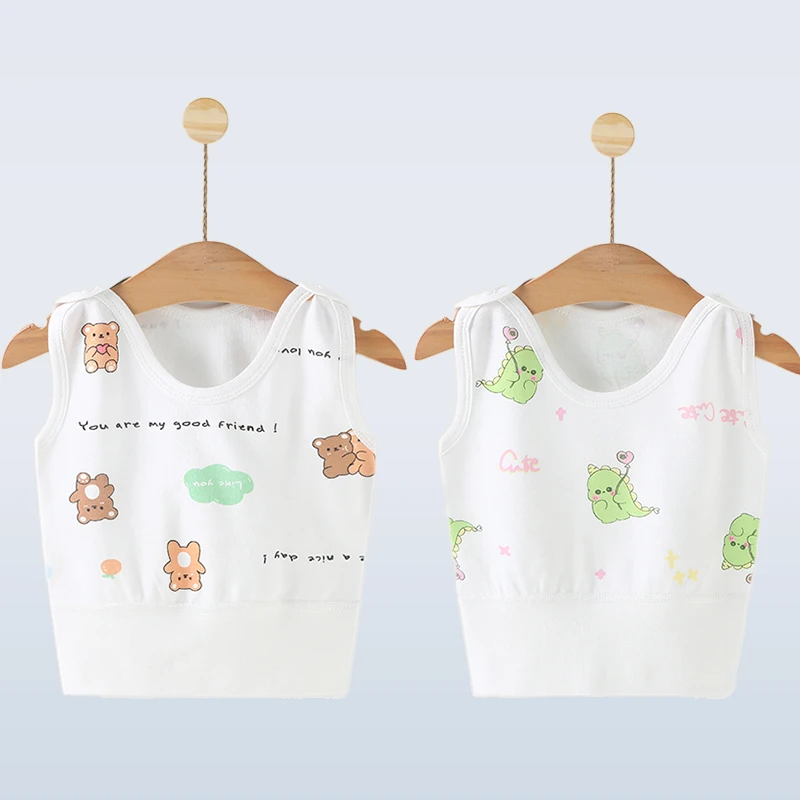婴儿背心春秋马甲纯棉男女宝宝高腰护肚脐打底内衣新生儿坎肩无骨