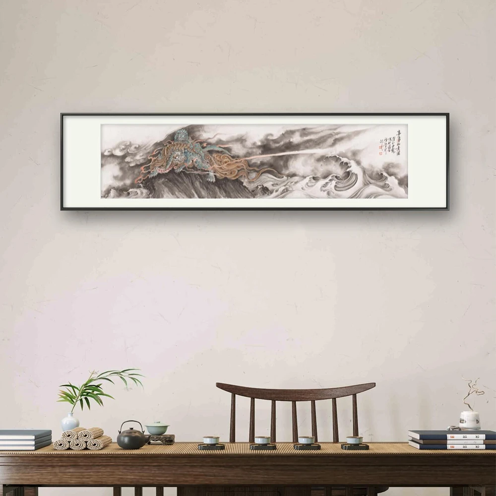 由龍作品《事事如意图》博物馆艺术品复制工艺版画传统文化图案