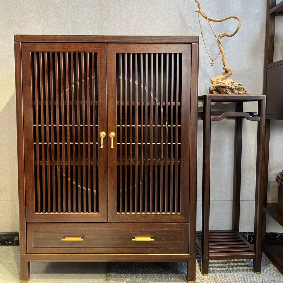 家具全套餐边柜斗橱新中式客厅家用流水储物柜五斗柜雕花