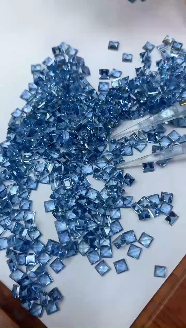 【闪购商品】海蓝宝石笔搁未镶嵌多样性发货一组6粒