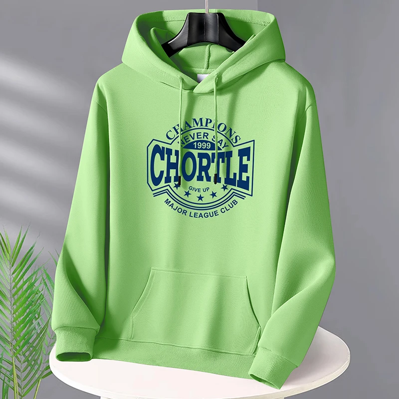 2024潮流新款青少年学生加绒保暖帽衫外套秋冬季宽松百搭连帽卫衣