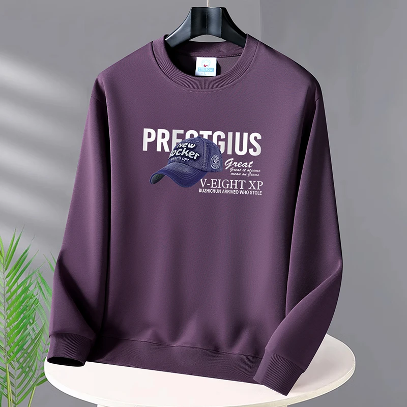 秋装新款圆领卫衣男青少年宽松大码国潮情侣装学生长袖潮流男装