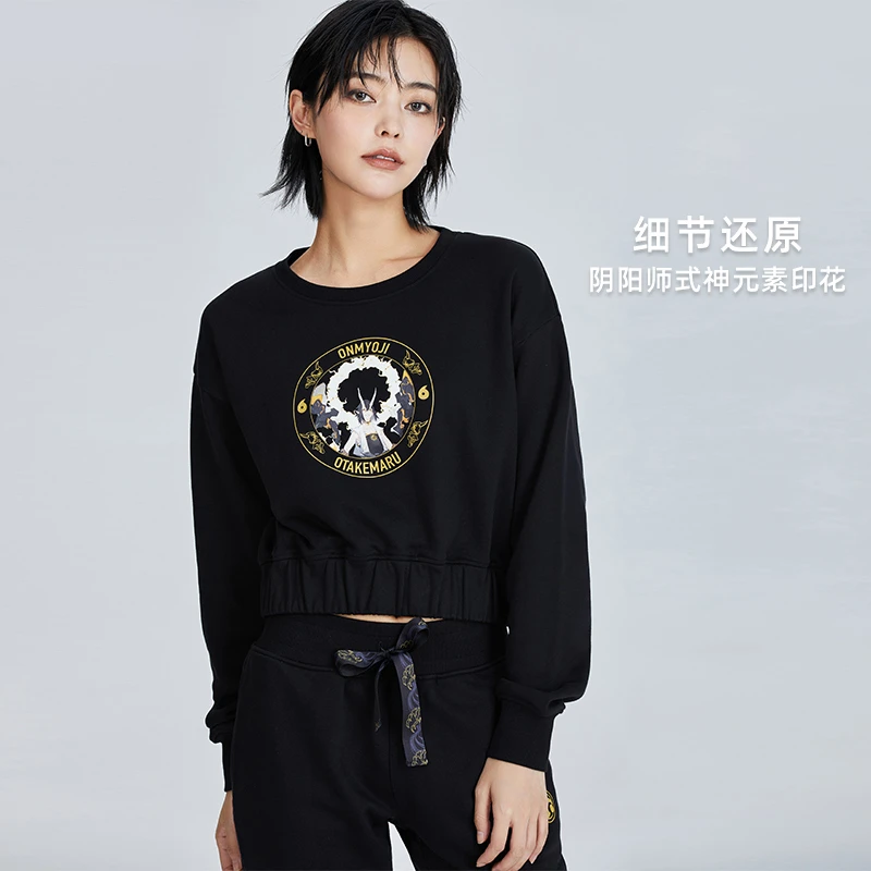 暴走的萝莉x阴阳师官方授权 运动卫衣女秋冬宽松休闲上衣短款卫衣
