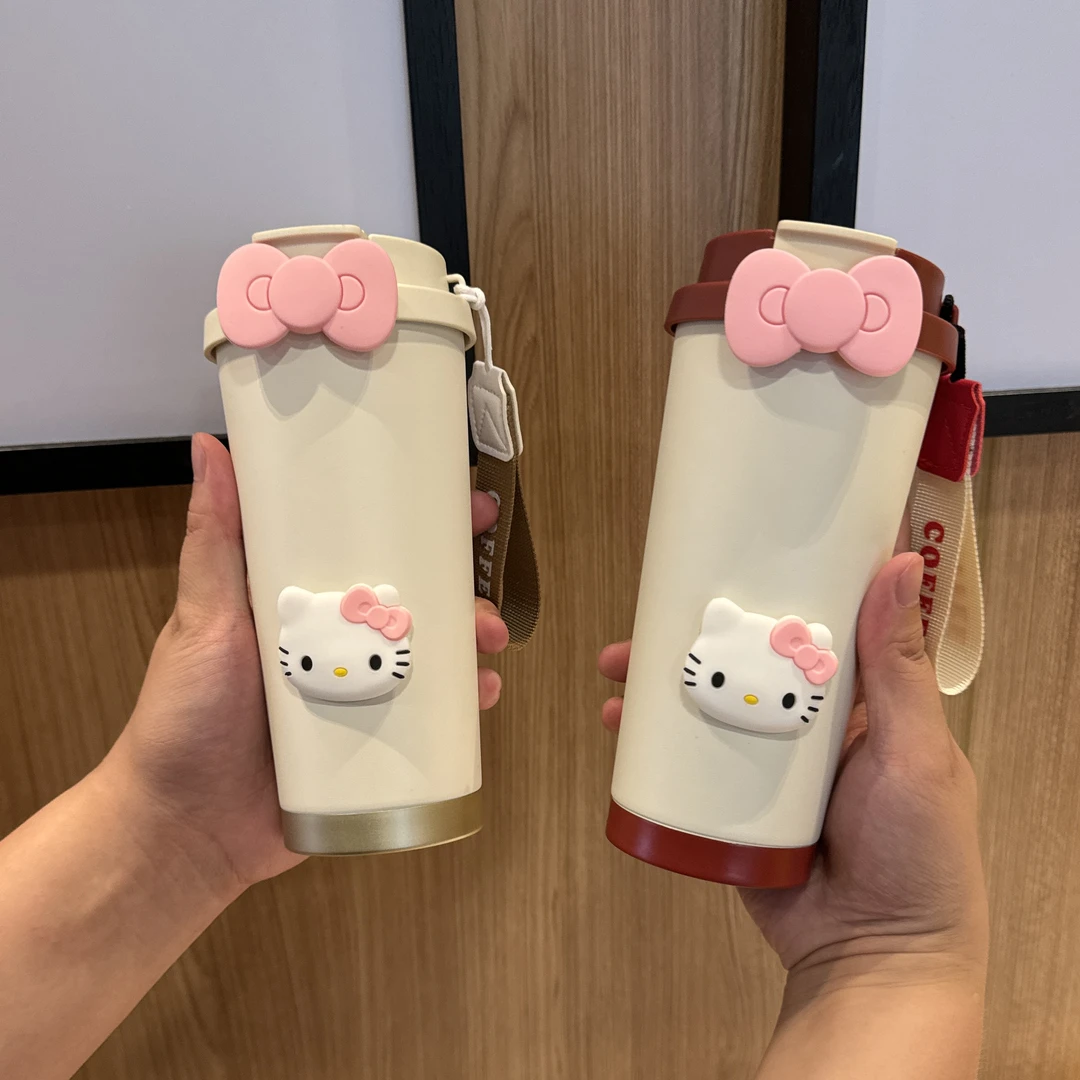 吸管咖啡316不锈钢保温杯大容量韩式可爱简约男女学生便携办公室