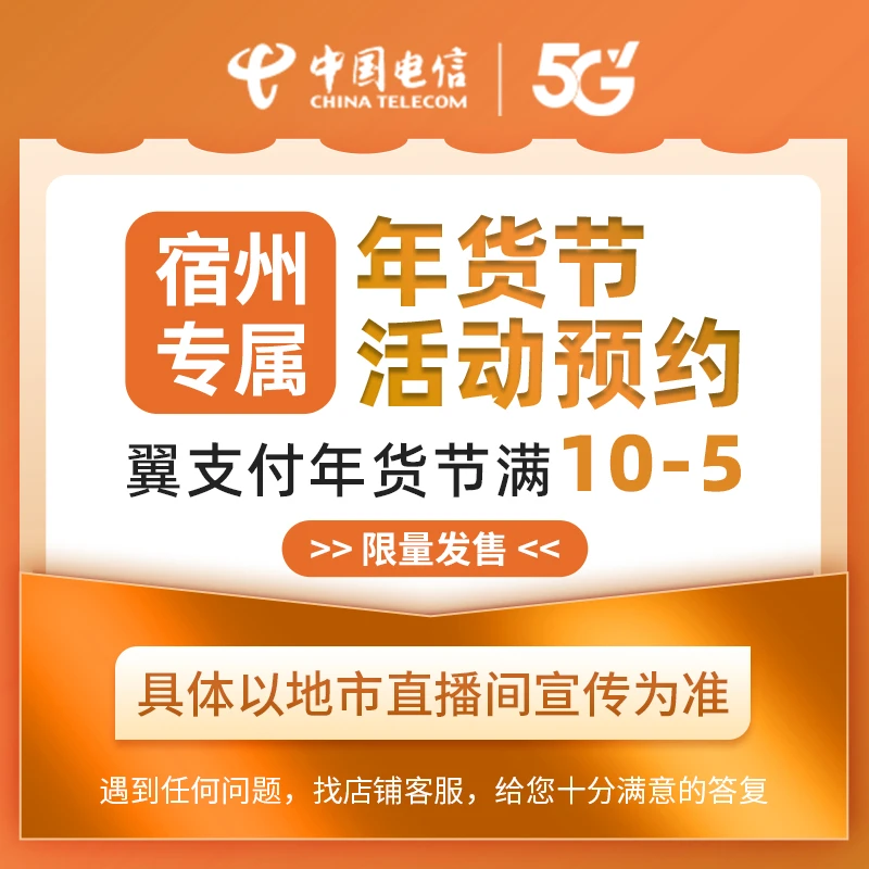 【宿州直播推荐】专属翼支付年货节约办理