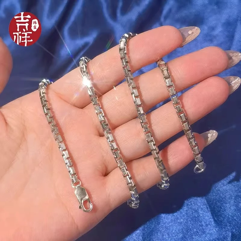 链子925银 圆蛇骨链男女情侣锁骨链街头设计感气质轻奢时尚百搭