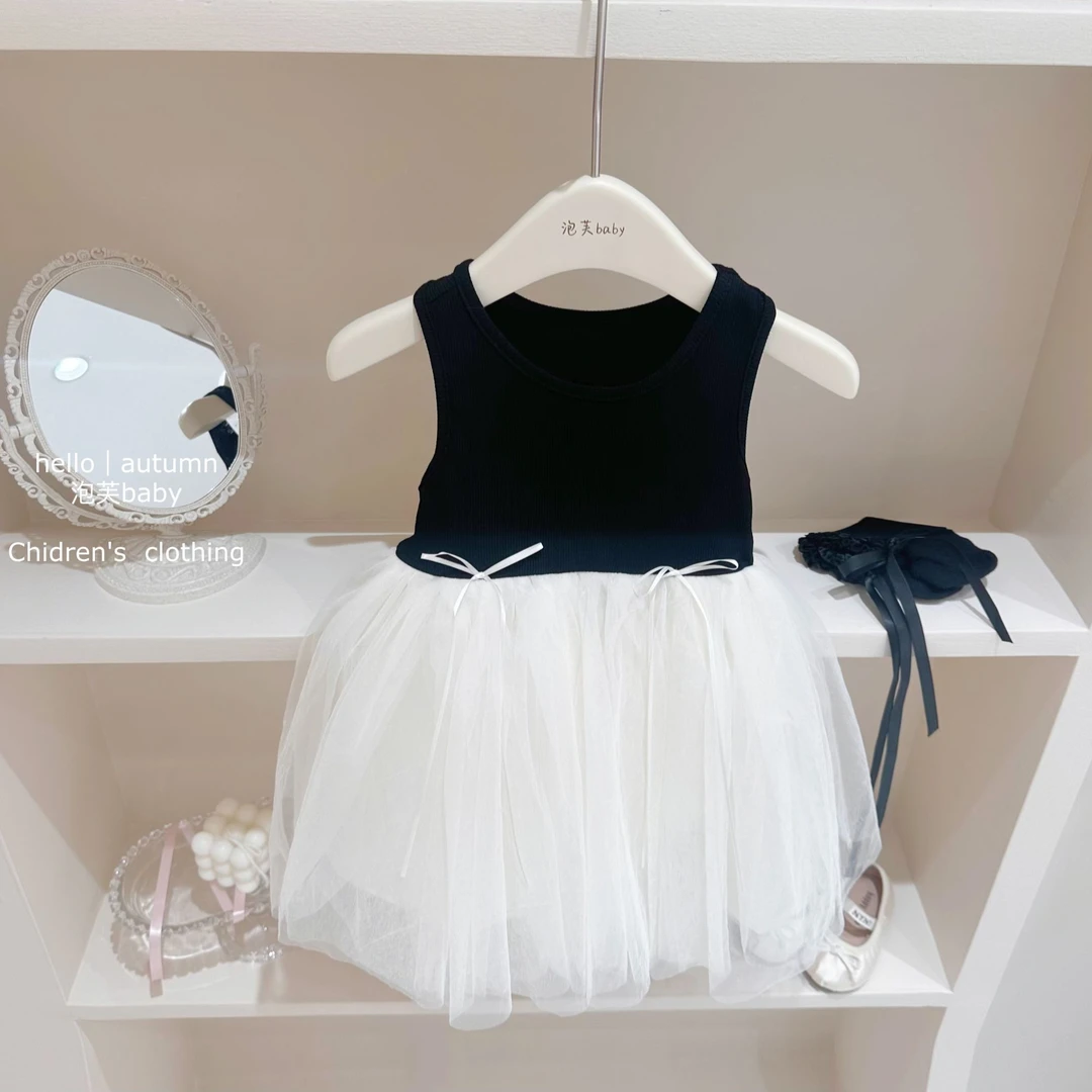 芭蕾风甜妹#女童夏季蓬蓬裙2025新品洋气女宝宝连衣裙公主