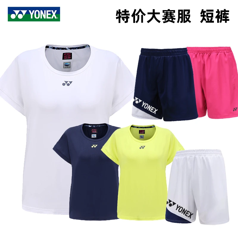 特价真尤尼克斯羽毛球服速干大赛服女网球服球星比赛服yy运动短袖