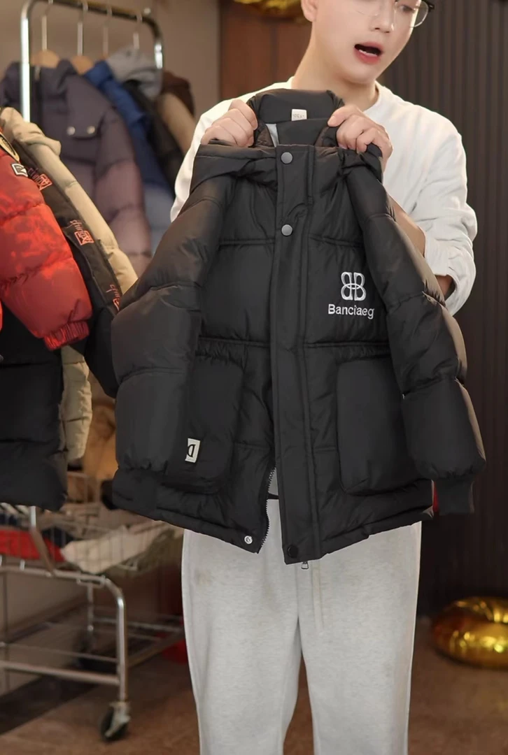 新年战袍男童棉衣儿童中长款加厚连帽中大童保暖秋冬A055