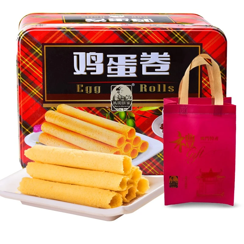 妈阁饼家鸡蛋卷蛋卷王礼盒448克*2盒蛋黄卷年货零食广东特产