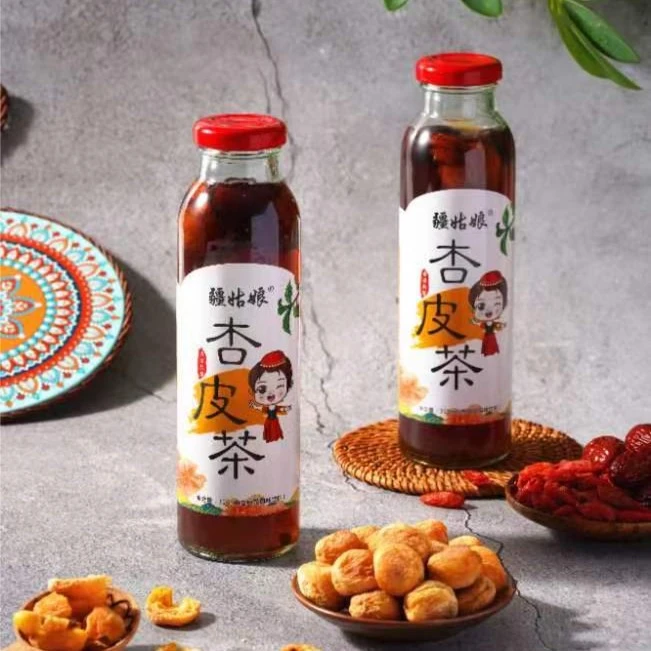 新疆特产厂家直销疆姑娘杏皮茶310ml*5瓶天然绿色富含多种营养