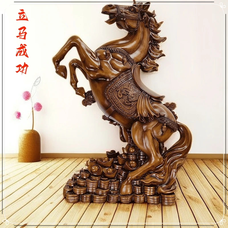 招财马落地摆件马到成功新店公司办公室乔迁礼物酒店玄关大堂装饰