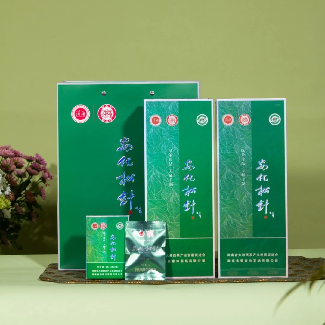 褒家冲茶场安化松针2025年明前绿茶条装60g
