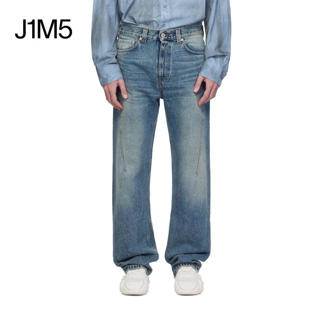 J1M5买手店 Y/PROJECT 常青款 简约直筒牛仔裤 设计师品牌