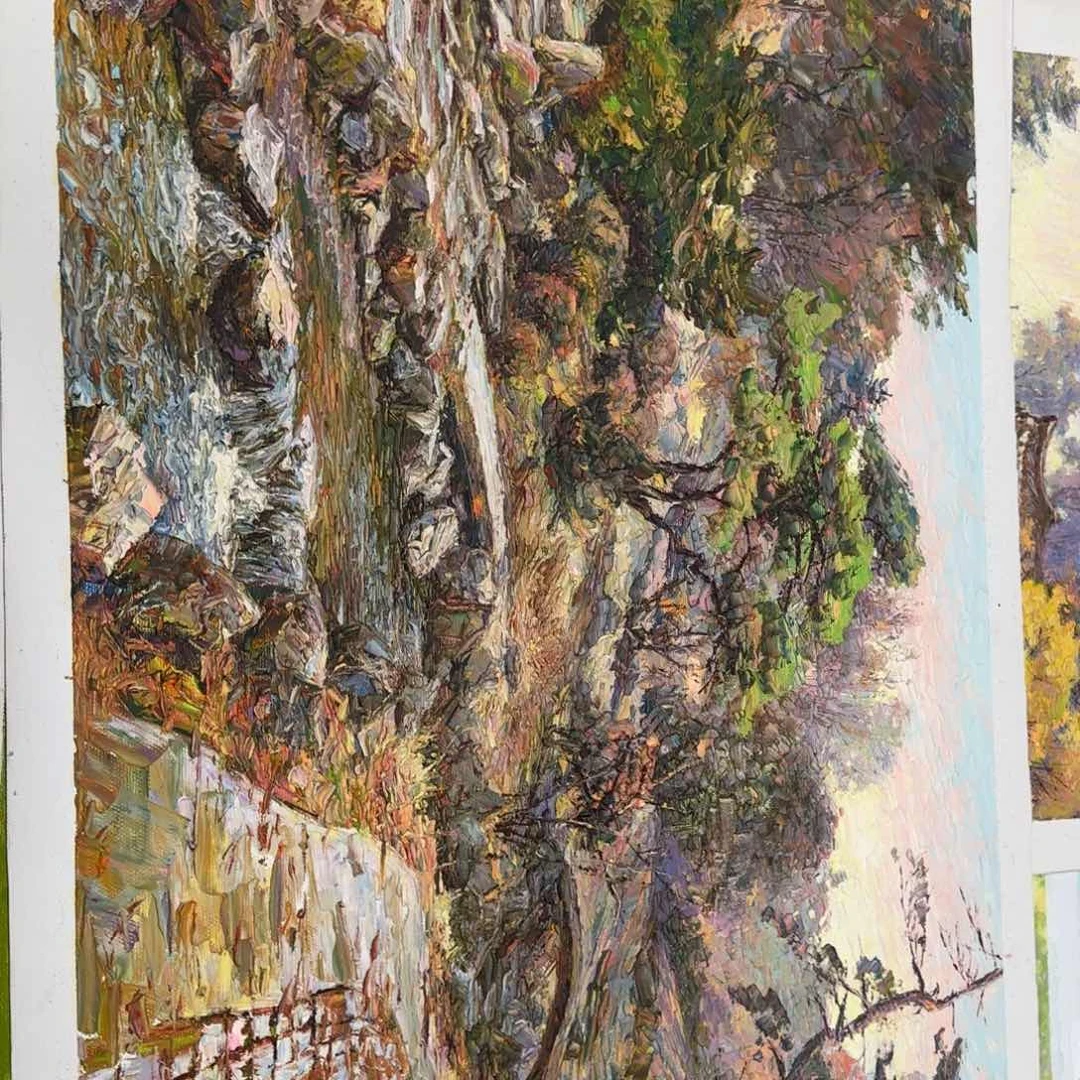 书法油画作品展的设计风格的