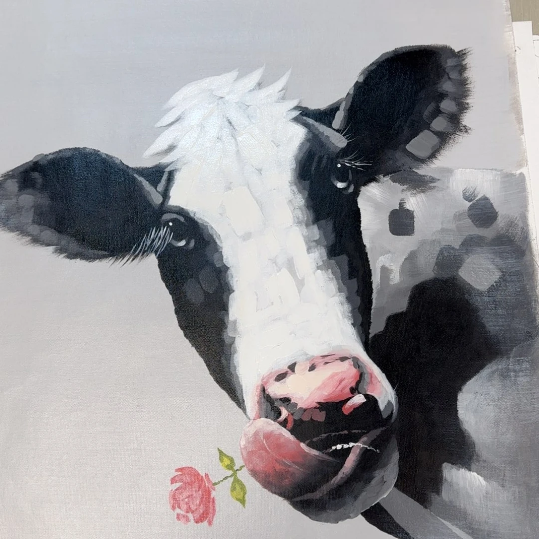 绘画油画作品展的设计风格