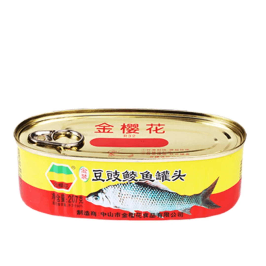 金樱花牌豆豉鲮鱼罐头 207g