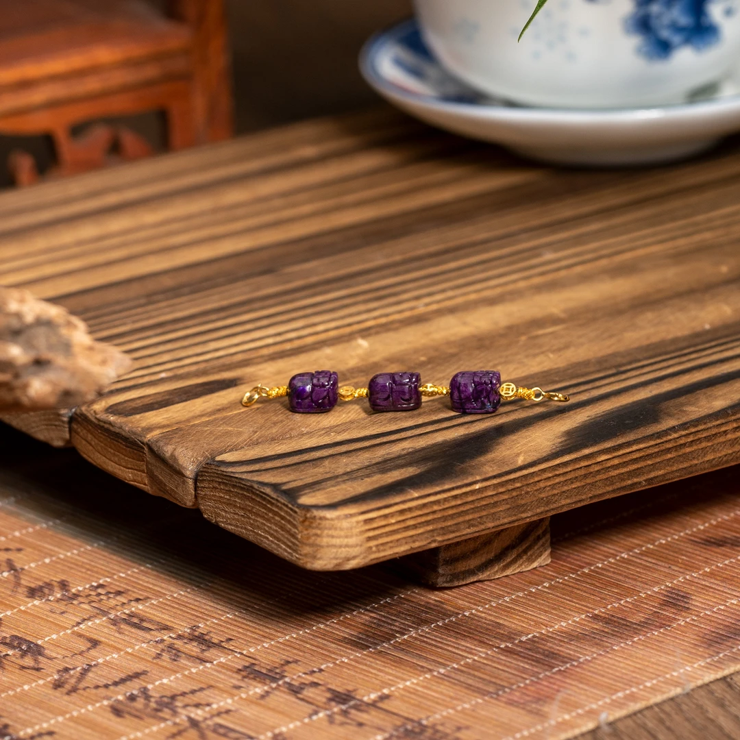 世间臻宝-18K金钱多多舒俱来6MM貔貅万能链配饰/多样性发/P1321