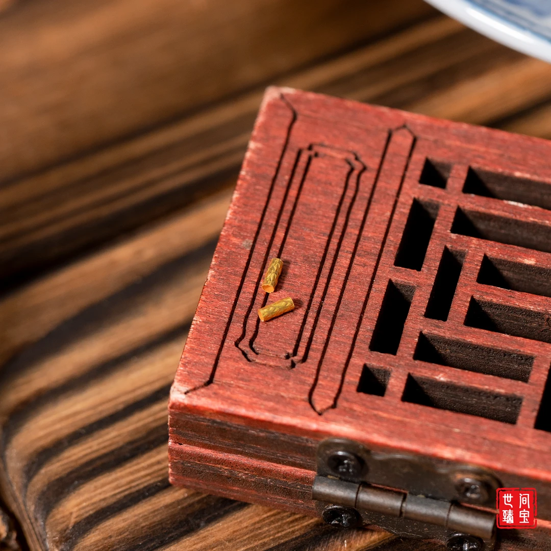 18K金直管配件/一对装/P1467