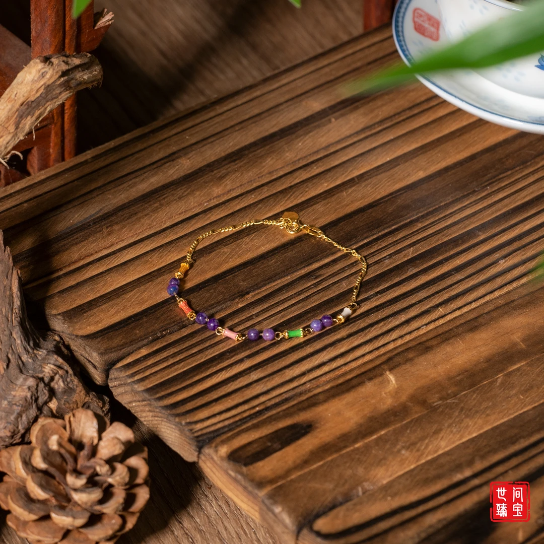 小米丨18K金舒俱来小米珠手链/3mm/多样性发/P2389
