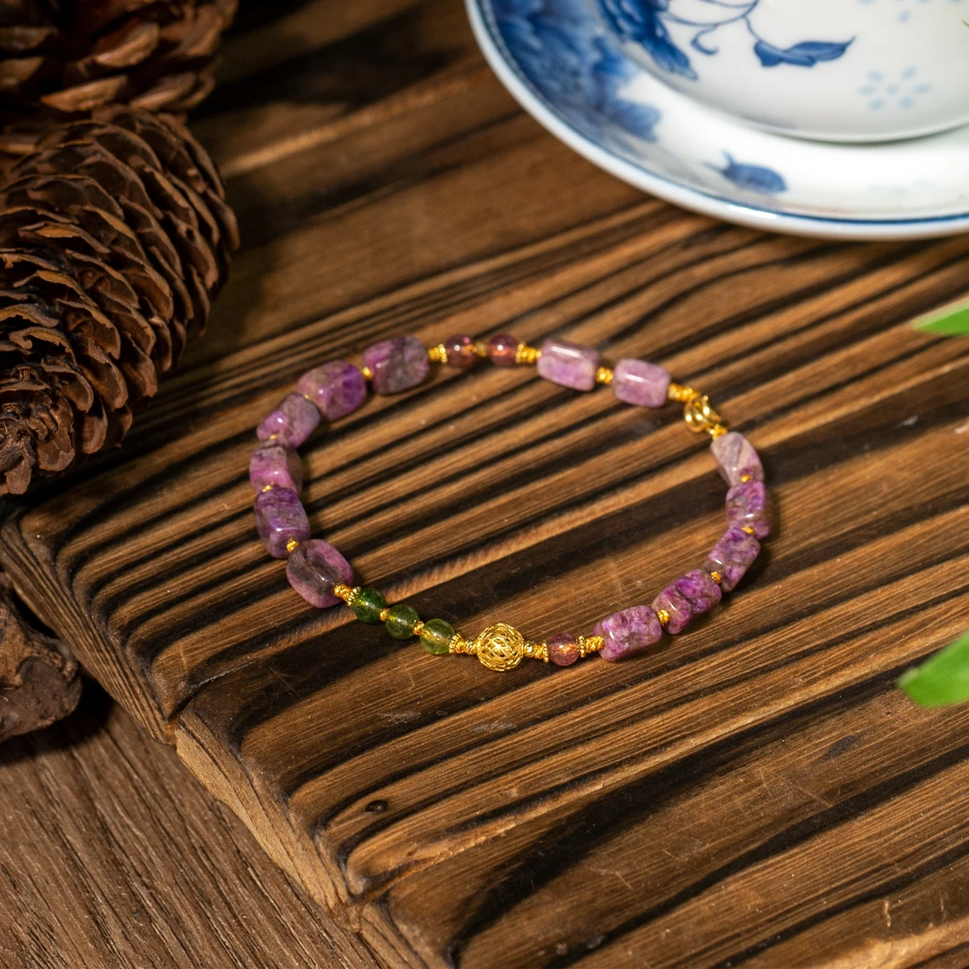 世间臻宝-樱花|18K金樱花舒俱来DIY4-5mm+-手串/多样性发/P1901/0