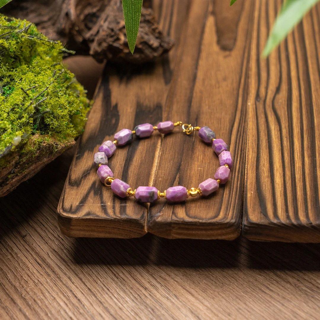 世间臻宝-樱花粉|18K金舒俱来DIY手串/多样性发/P798