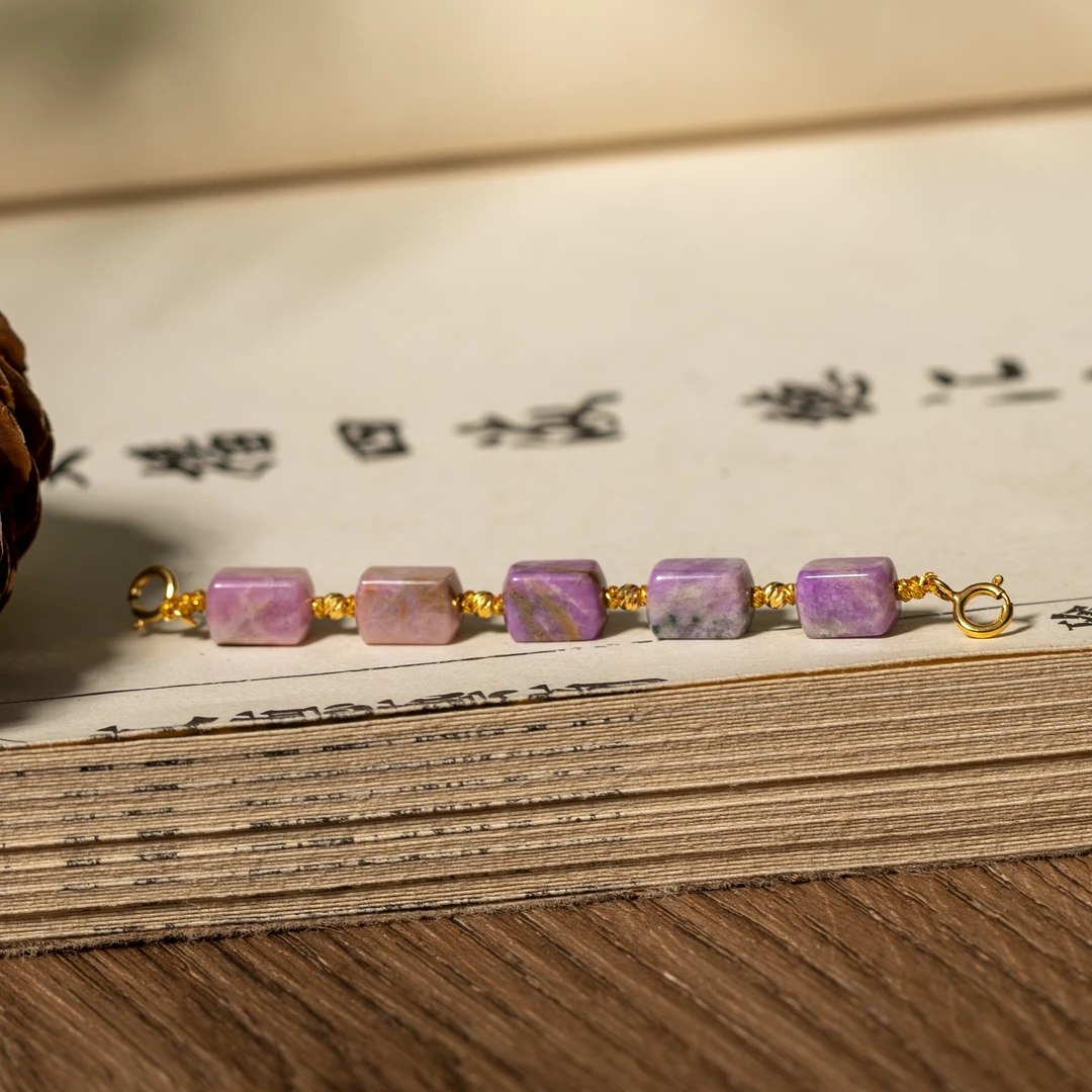 醉樱花|18K金樱花粉舒俱来5mm+-魔方延长链/多样性发/P1945/17