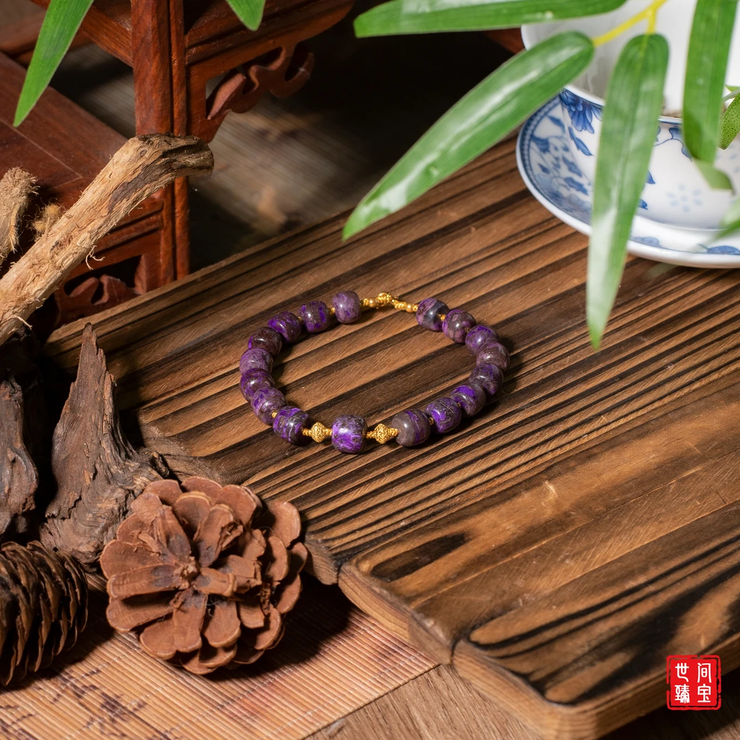 昔雨丨18K金红丝绒老型珠舒俱来手链/8mm+-/多样性发/P1643/0