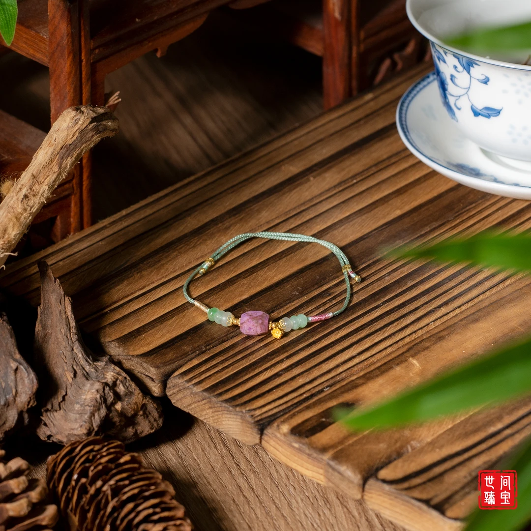 楚柔丨18K金樱花红舒俱来手绳/多样性发/P2855