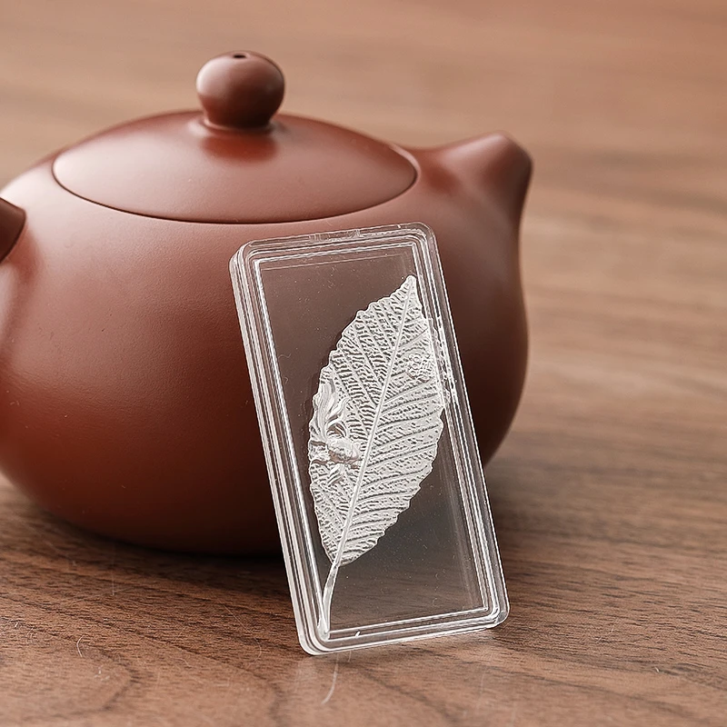 银叶子轻奢家用泡茶银叶煮茶煮水专用软化水质茶桌必备摆件