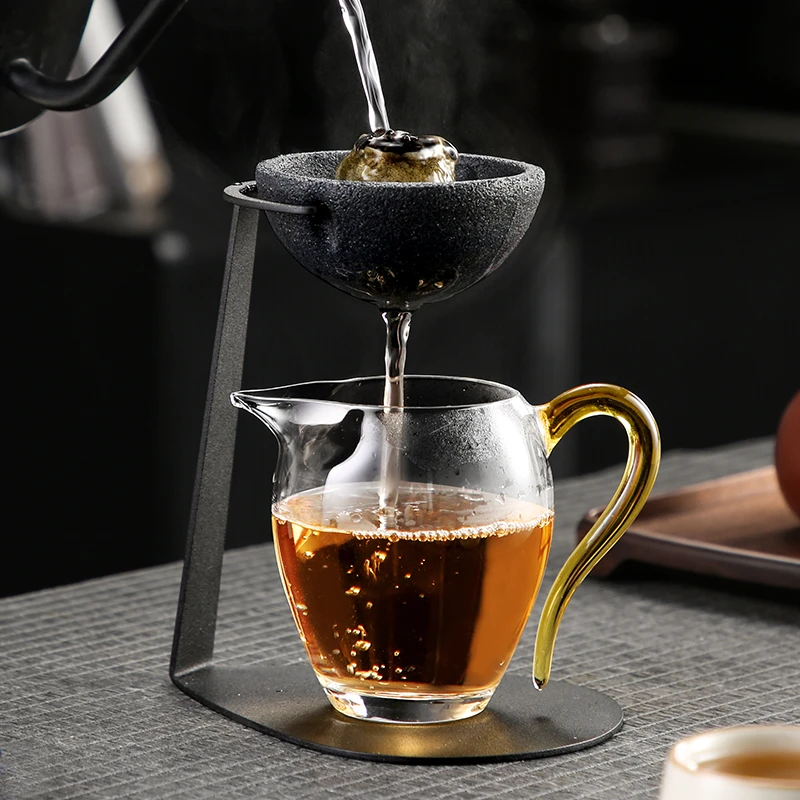 煌山无孔茶漏茶道公道杯茶滤网一体泡茶神器小青柑专用泡茶壶茶具
