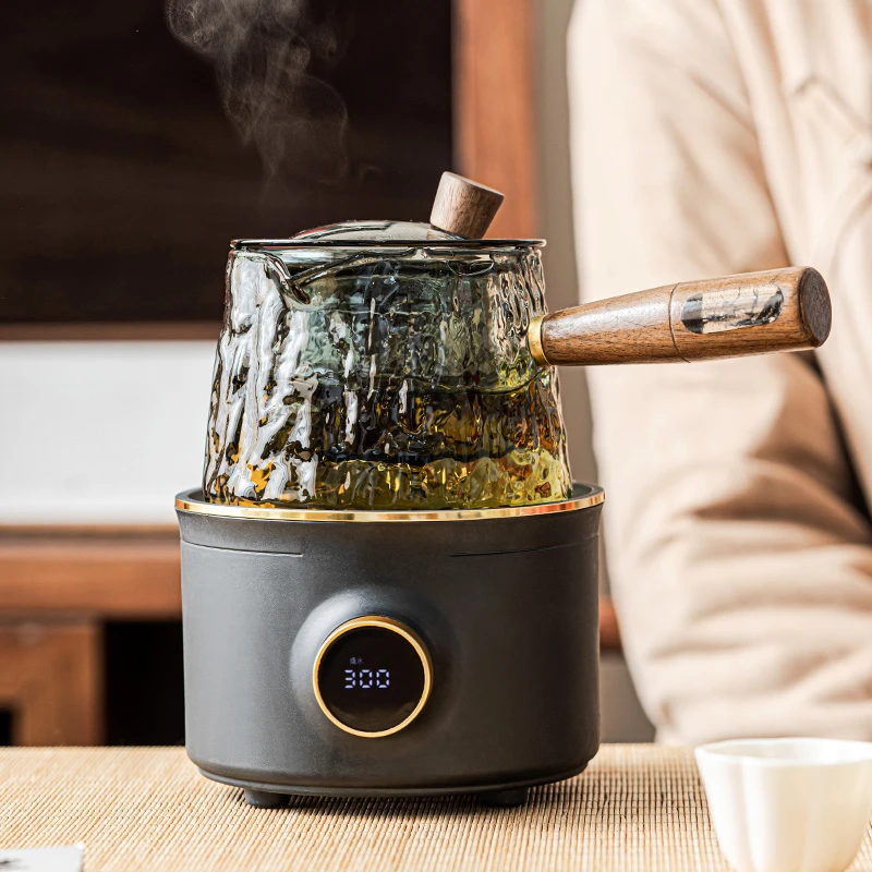 煌山煮茶电陶炉小型煮茶器套装家用办公玻璃侧把壶泡茶专用茶炉子
