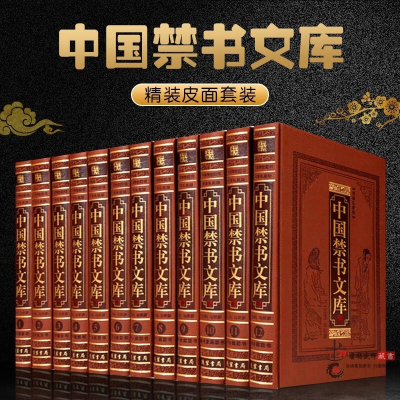 中国禁书文库(全12卷)精装书籍小说名著皮面全册
