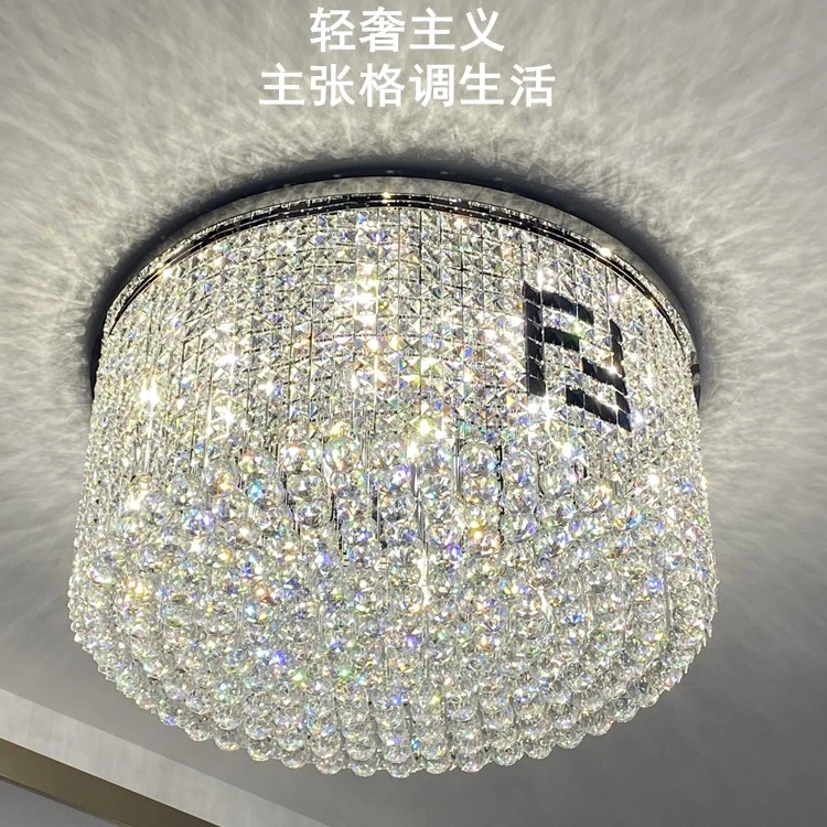 【高货】FENDI芬迪埃及进口水晶客厅吸顶灯卧室现代轻奢高档书房