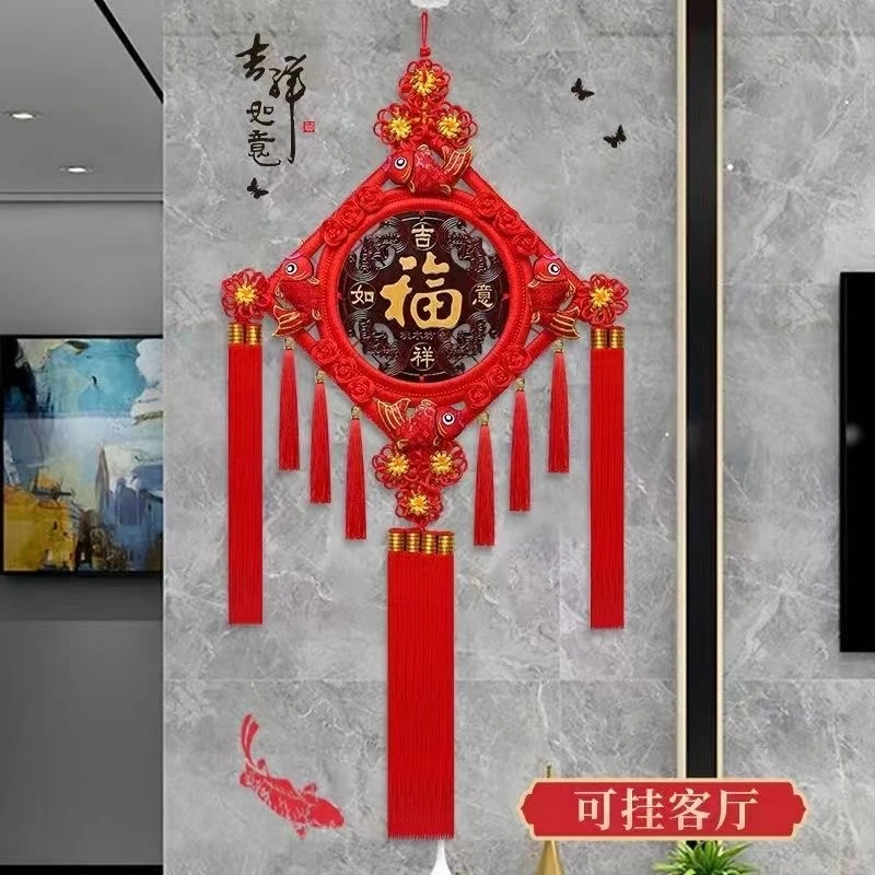 2026年新款中国结挂件葫芦喜庆挂墙福字电视墙客厅挂饰春节对联