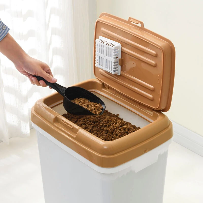 狗粮猫粮桶实用宠物加特大号塑料新款10kg20/15/40公斤密封大容量