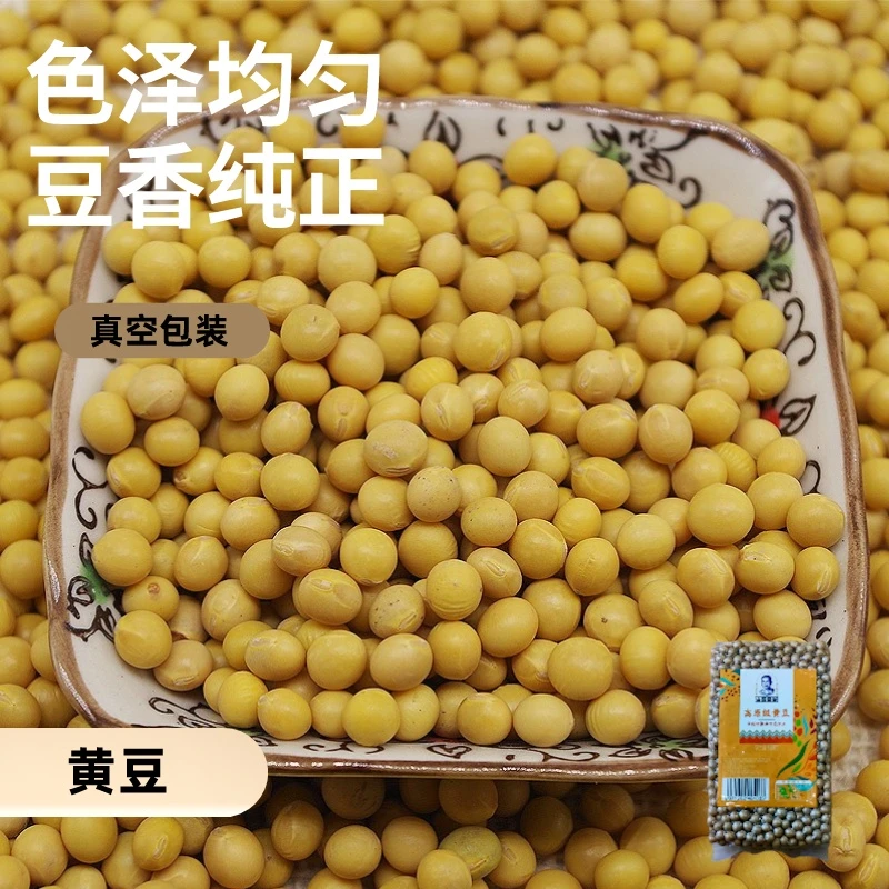 黄豆可发豆芽打豆浆450g颗粒饱满真空包装大小均匀-山农良谷