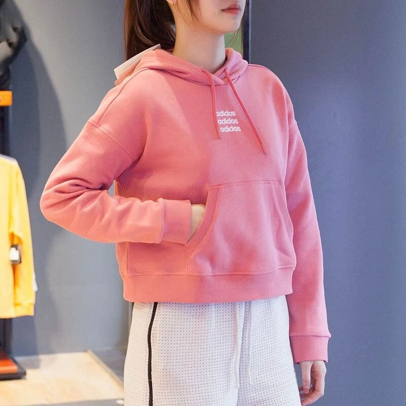 (WZ)Adidas/阿迪达斯女子新款时尚运动休闲连帽套头衫卫衣GP5587