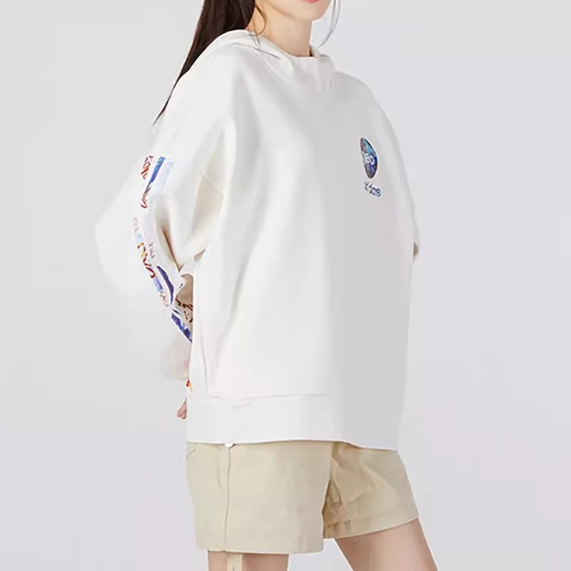 (WZ)Adidas阿迪达斯女NEO时尚保暖防风连帽运动套头衫卫衣HM7483