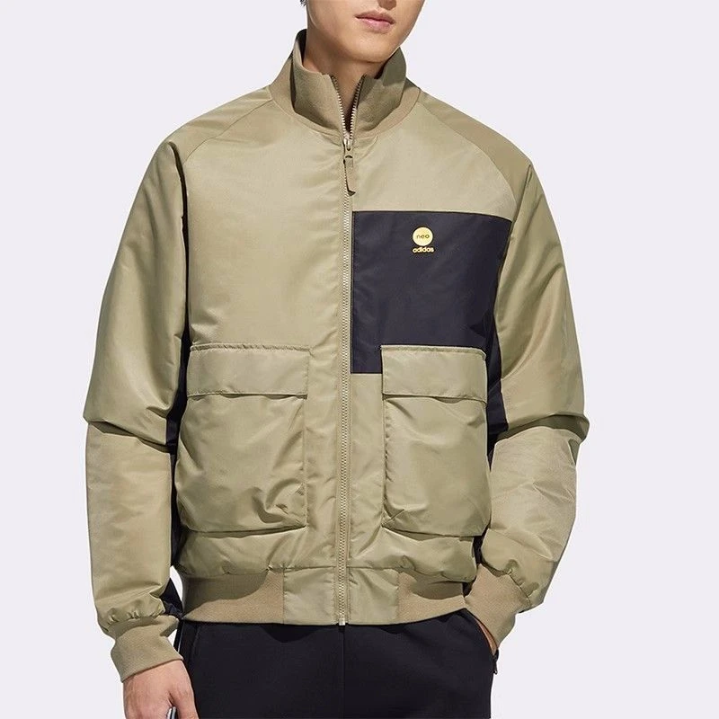 (WZ)Adidas/阿迪达斯棉服男子 秋冬新款运动保暖立领外套HD4643