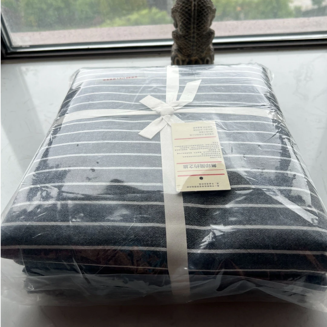 无印简约之旅条纹简约风格四件套