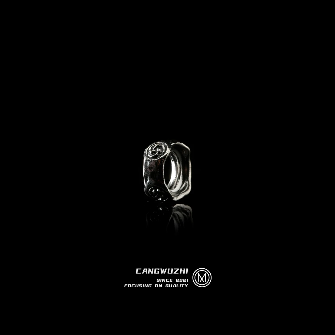 【藏物志】OLDMAN银版 喜旋纹卡环  配饰