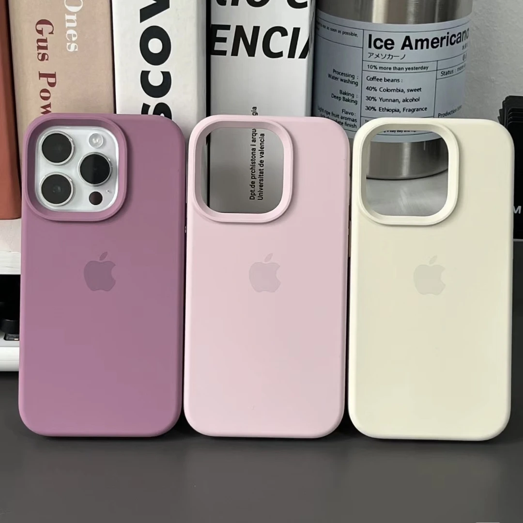 粉色苹果15pro手机壳适用iPhone14promax松弛感x液态硅胶13/12/11
